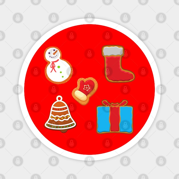 SWEET Christmas Cookies - Pack Magnet by O.M design